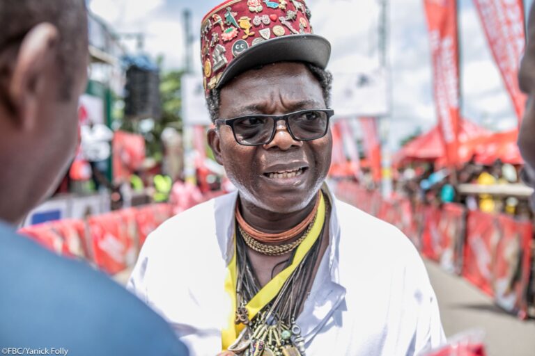 Romuald Hazoumè,  président FBC
