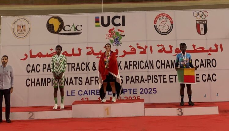 La béninoise Charlotte Métoévi 3e au Championnat d&rsquo;Afrique de Cyclisme sur Piste 2025 en Égypte