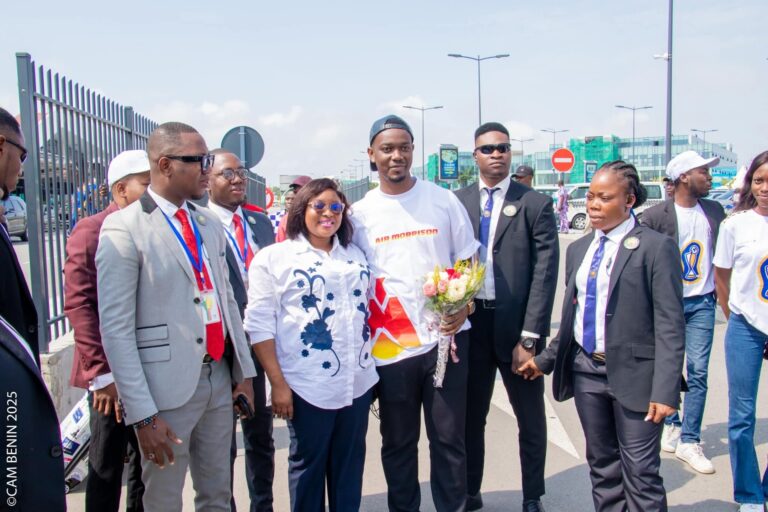 Arrivée Jonathan Morrison au Bénin CAM 2025