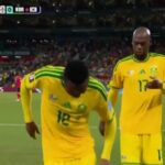 Célébration du buteur Sud-Africain @Capture