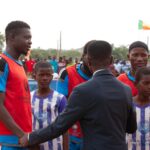 Le président Loïc salue les champions en titre